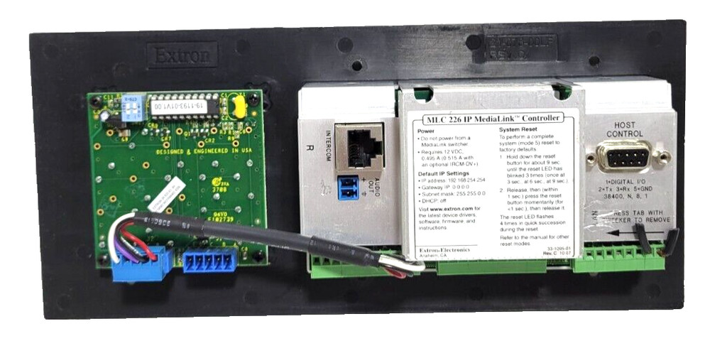 Extron MLC 226 IP DV+ Multi Use Panel MLC 226 IP MediaLink Controller