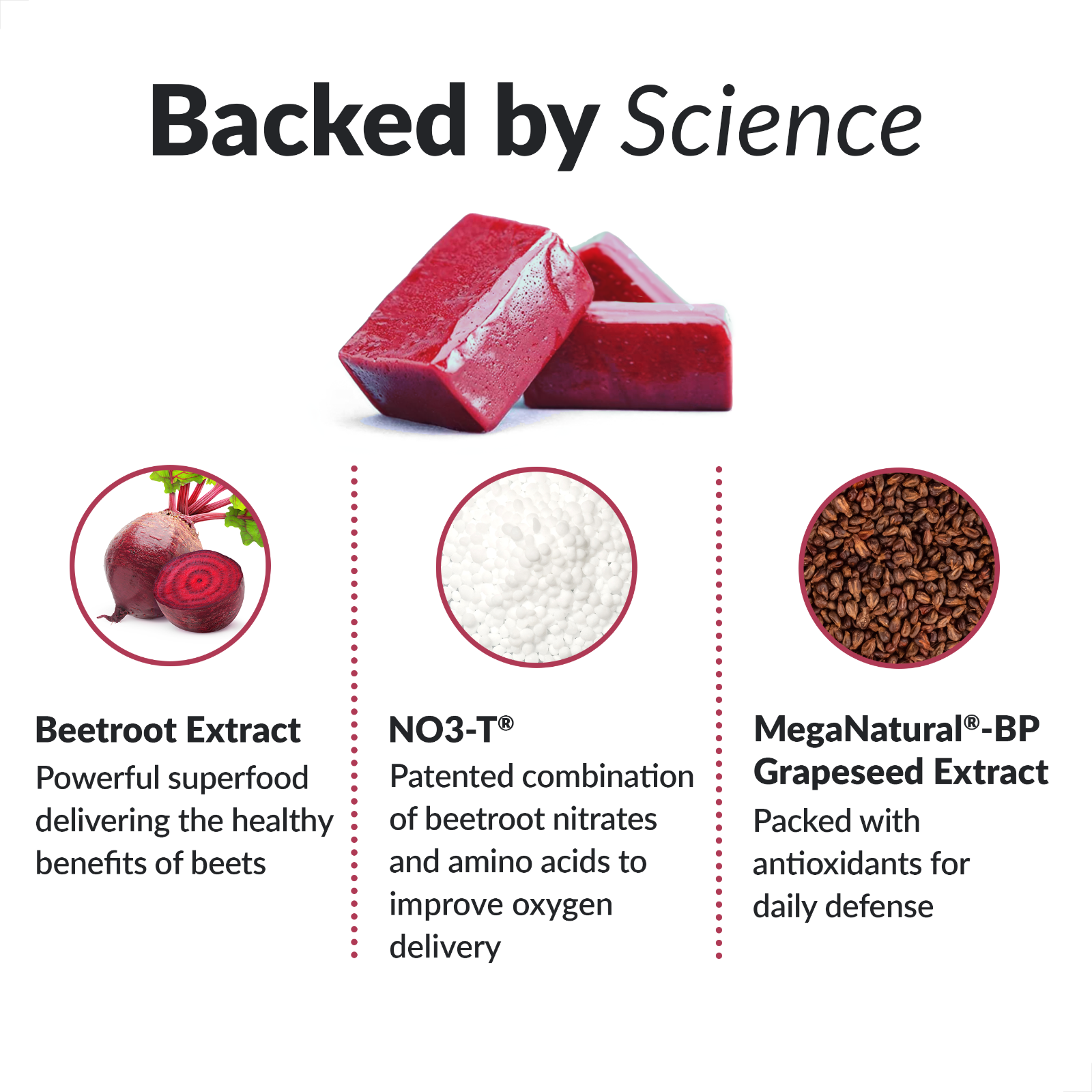 Force Factor Total Beets Concentrated Beet Root Soft Chews, Circulation Support