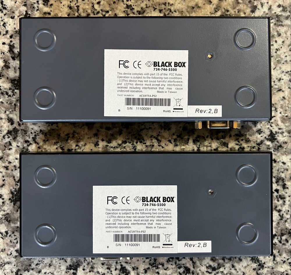 BLACK BOX SERVSWITCH ACU3209A-PS2 SHORT RANGE EXTENDER LOCAL COMPUTER UNIT NEW