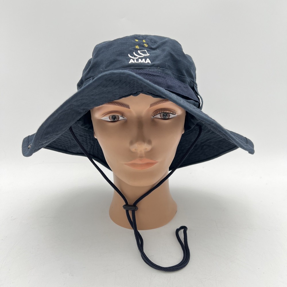 Atacama Large Millimeter Array (ALMA) Hat Blue Rip Stop Boonie Hat, Chinstrap