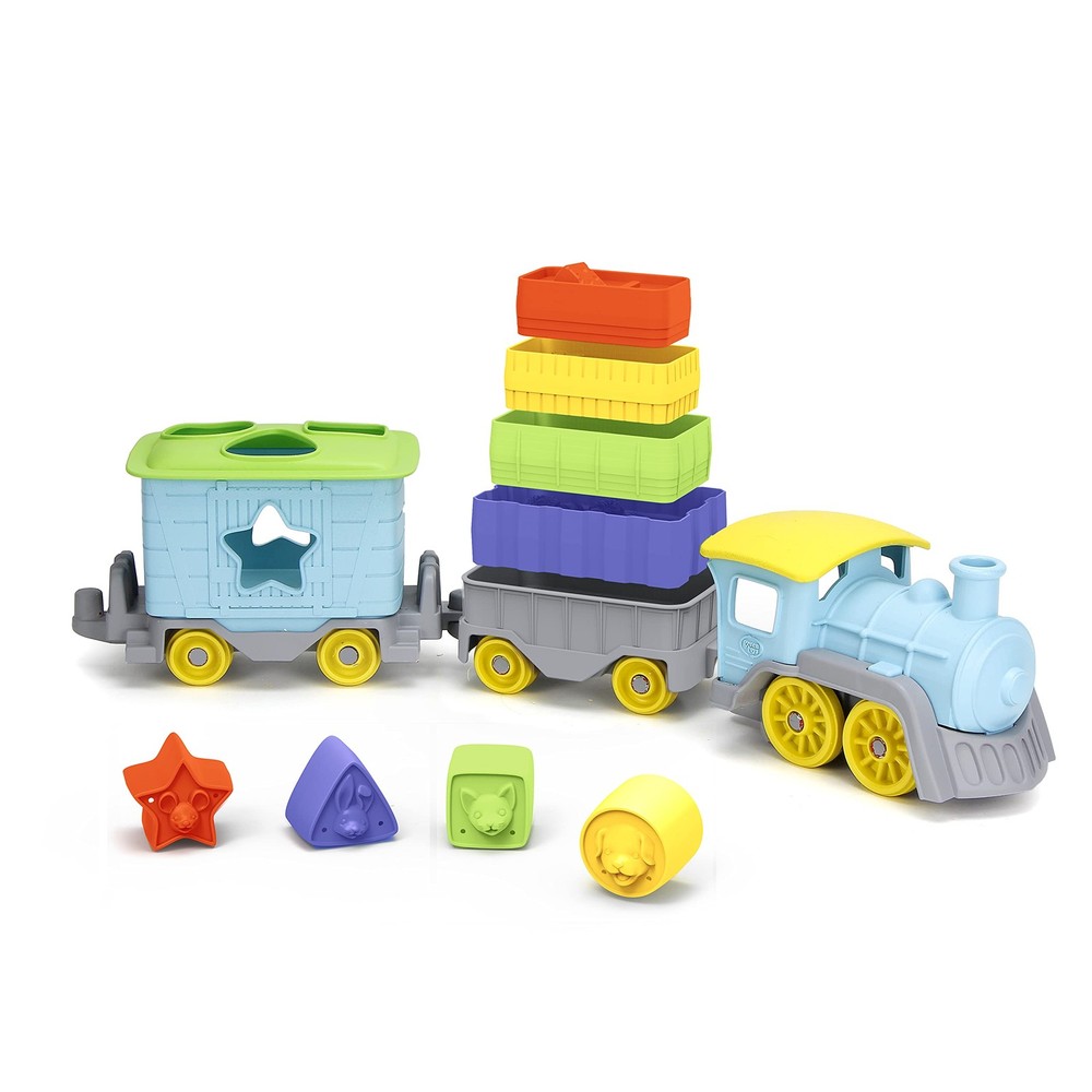 Stack & Sort Train, Blue - 12 Piece Pretend Play, 1 EA, Multi