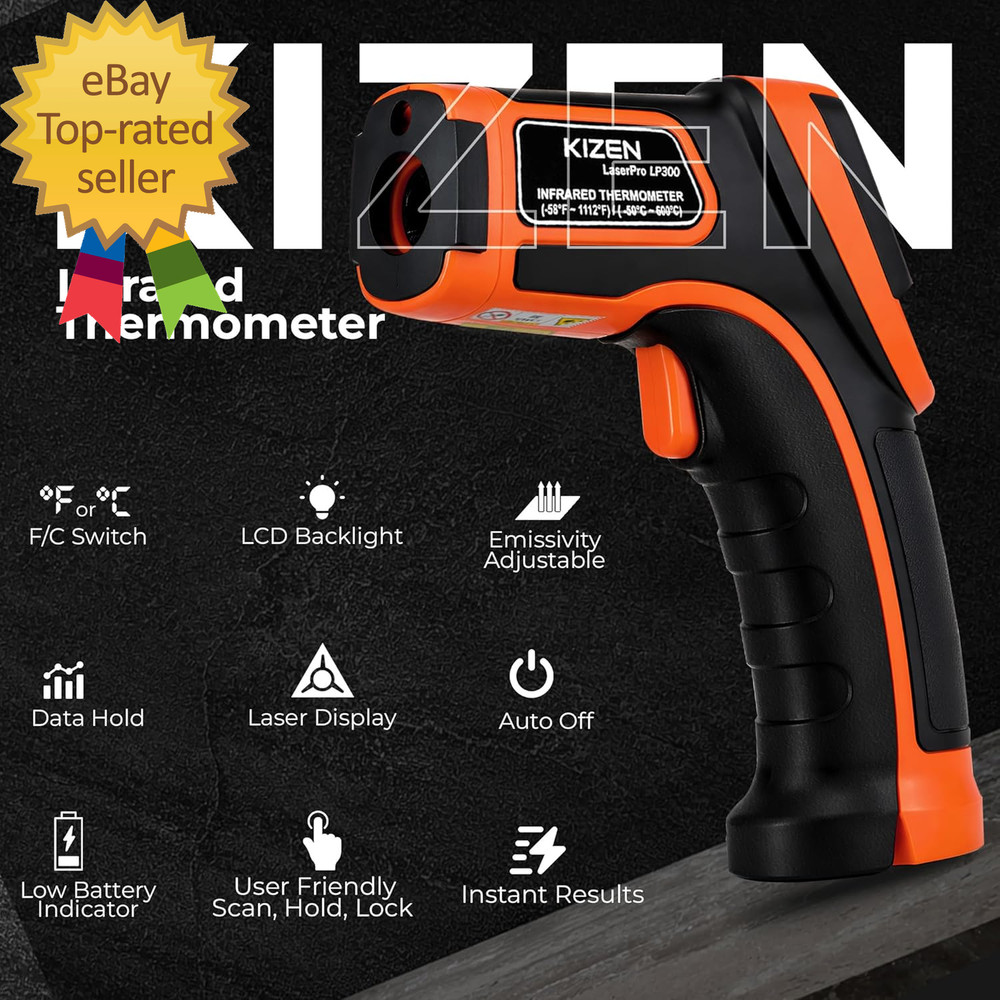 Infrared Temperature Gun - Handheld Surface Infrared Thermometer for Griddle