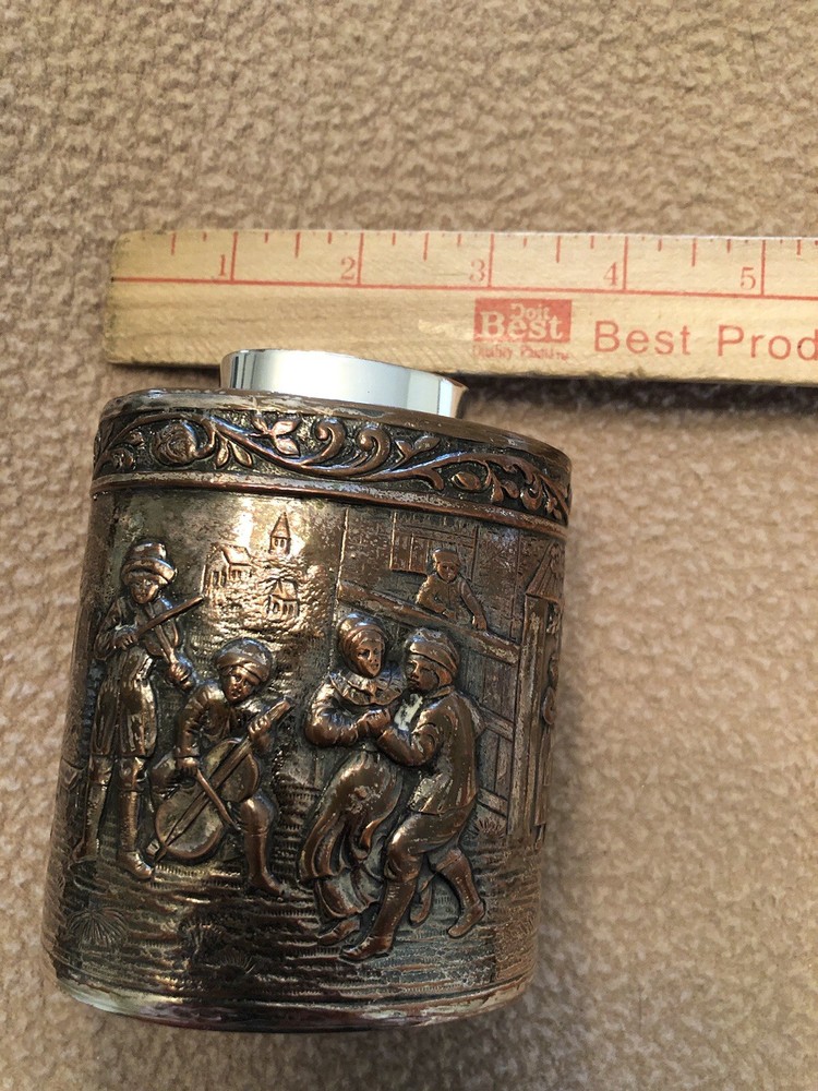 Vintage Ornate Italian Silver Plated Container