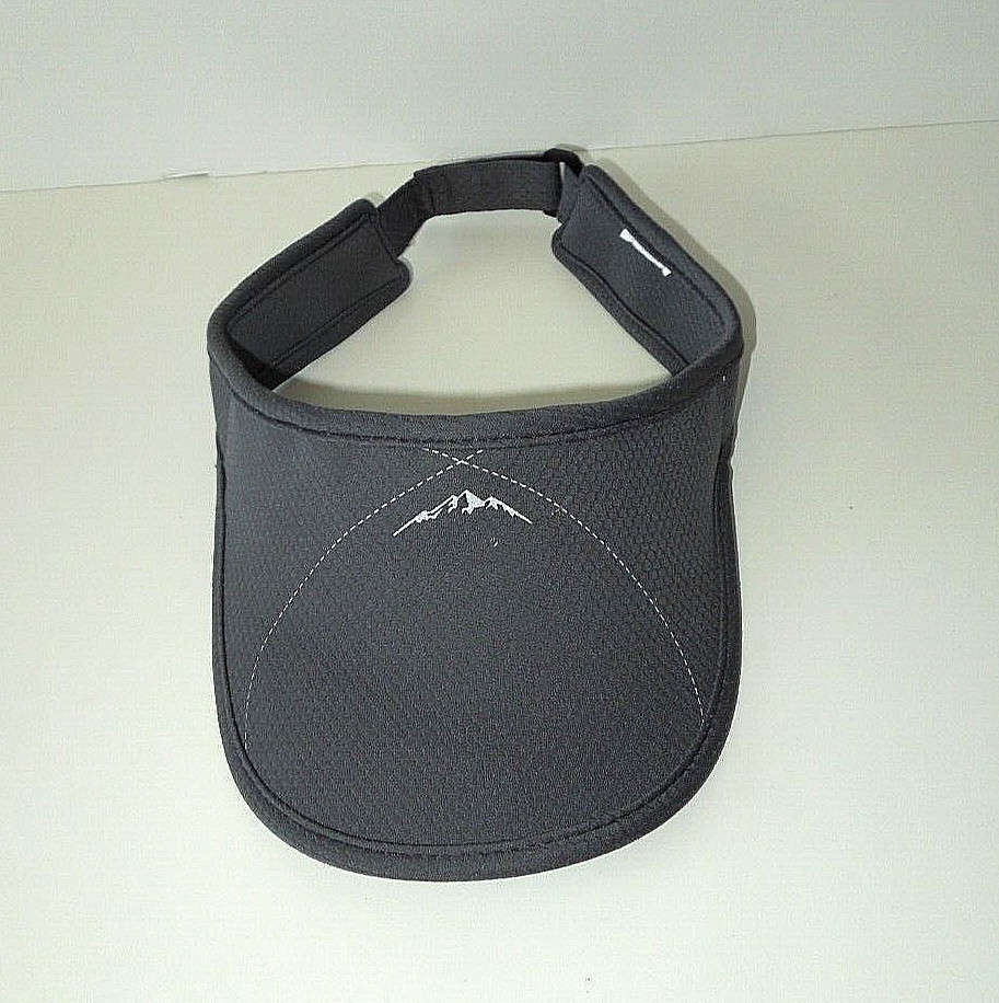 gray visor - one size fits most - mountain logo