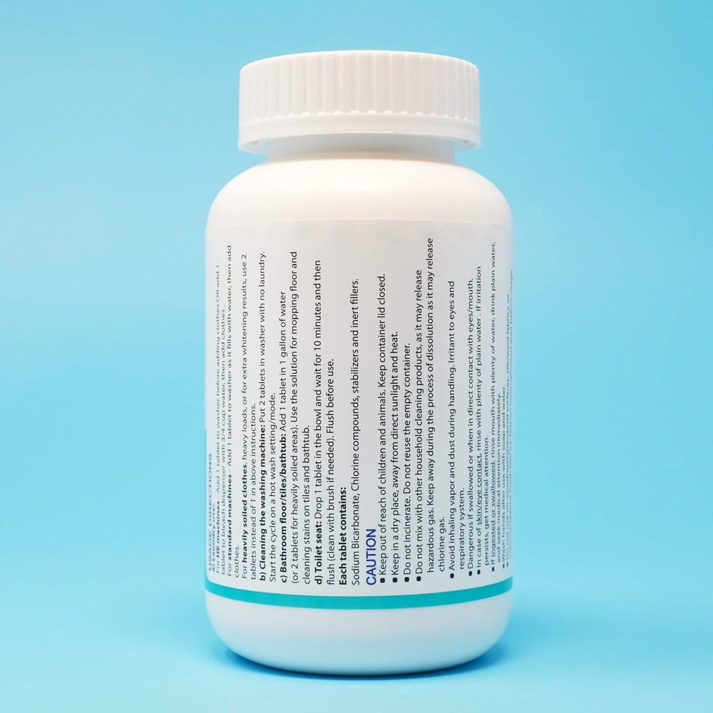 Bleach Tablets - 40 count. for laundry and multipurpose cleaning....