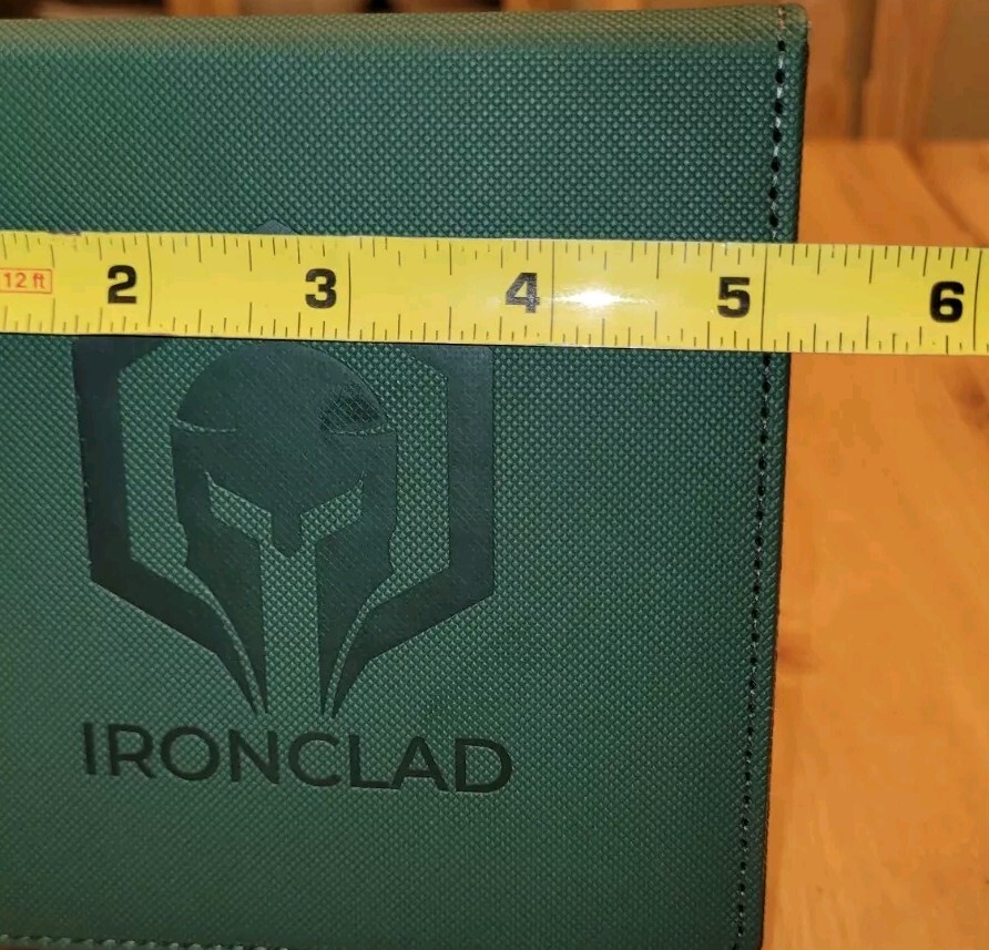 MTG Commander Deck Card Box Display Window Dice Drawer 100+ Double Sleeved Green