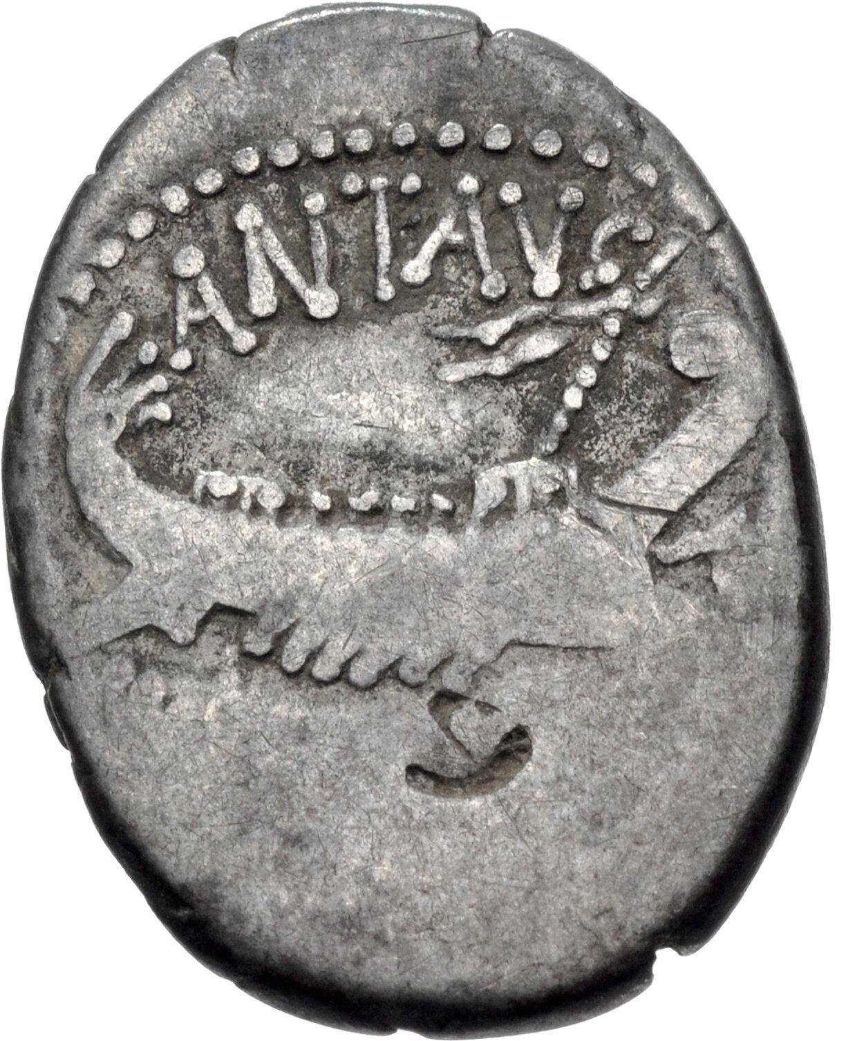 Mark Antony 32-31 BC Roman AR silver denarius Legion VI Crawford 544/19