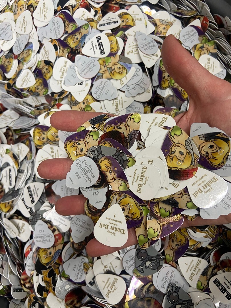 Huge lot of 500+ Disney, Mickey, Tinkerbell & other Guitar Picks by Hot Picks