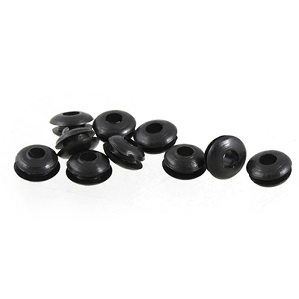 Wearing Resistant 3mm Double Side Rubber Grommets 10Pcs