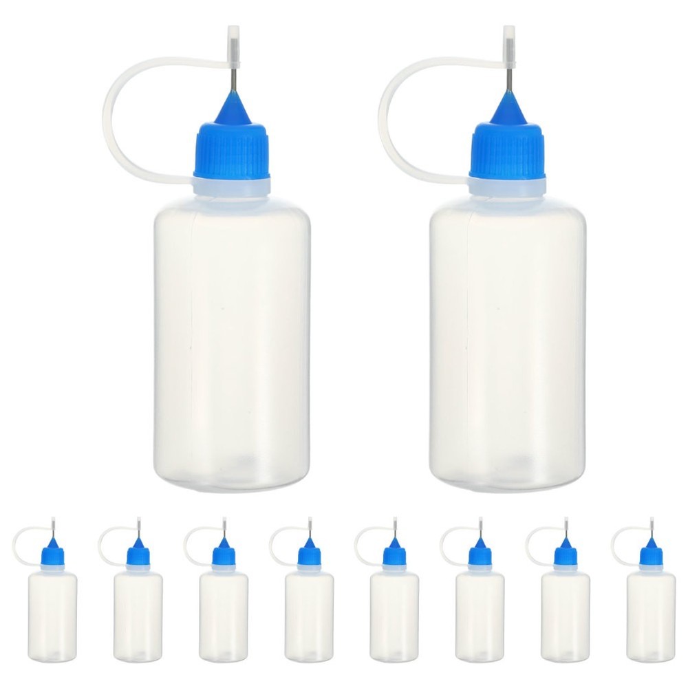 10 Pcs Craft Glue Containers Refillable Bottles Applicator Squeeze