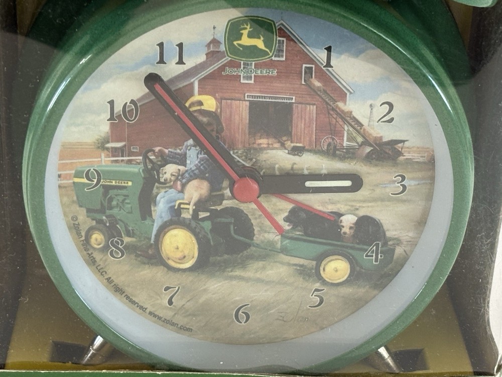 John Deere Alarm Clock Two Bell Original Box