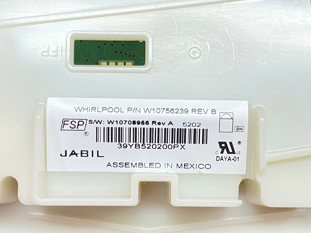 Whirlpool Dishwasher Electronic Control Board W10756239