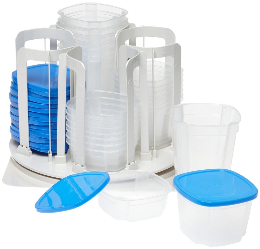 Swirl Around Smart Spin Storage Container Organizer System