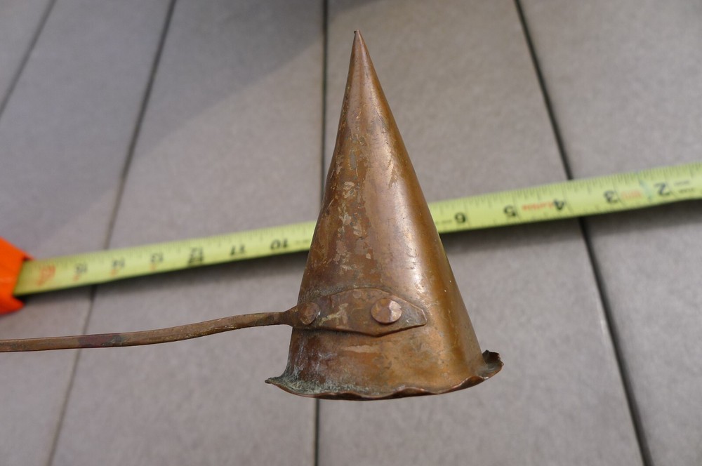 HAND WROUGHT COPPER CANDLE SNUFFER