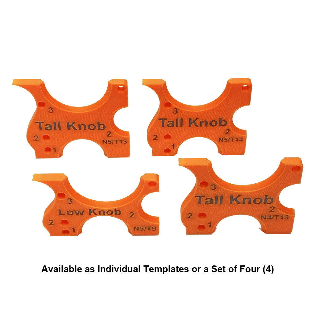 Stanley Hand Plane Knob Template 4-Piece Set