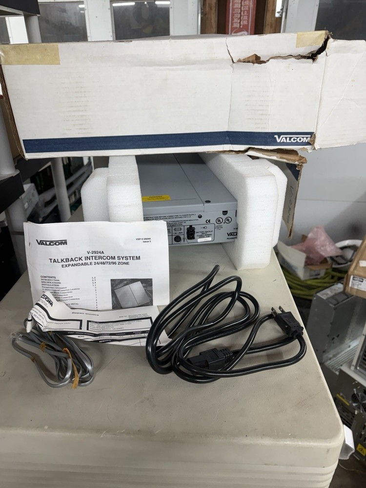 Valcom V-2924A 24-Station Talkback Intercom Phone Simplex 5105 TrueCom System