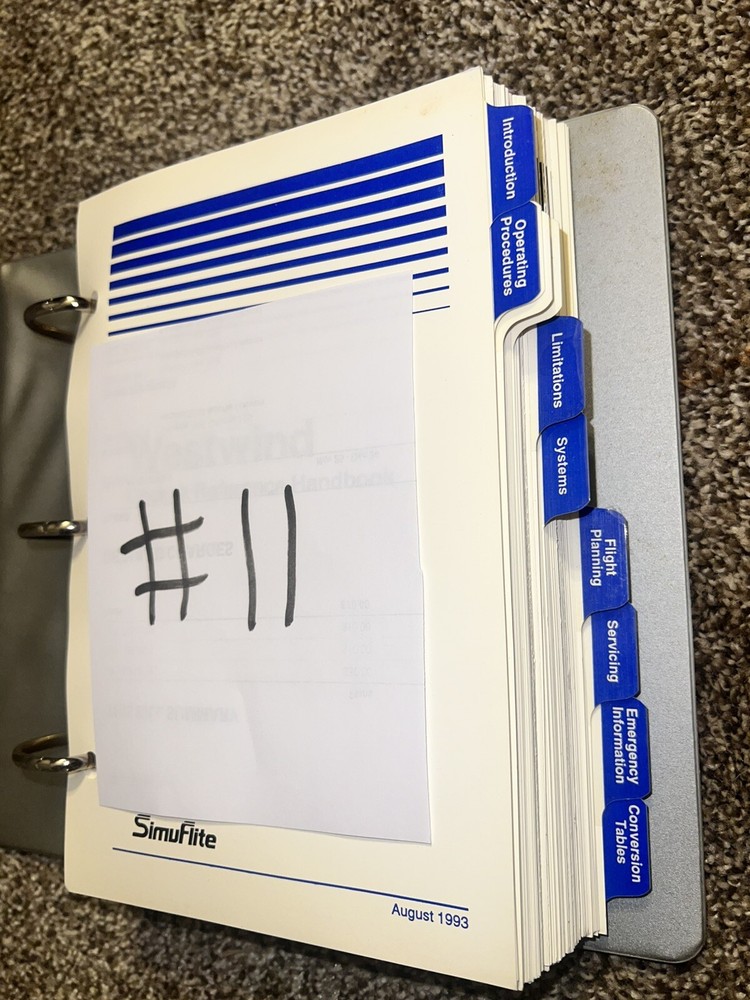 SimuFlite Westwind Cockpit Reference Handbook