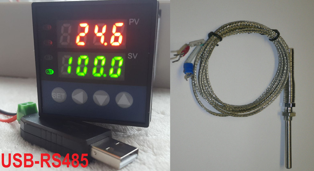 Lab Thermocouple Temperature Chart Recorder Data Logger Computer PC with Alarm