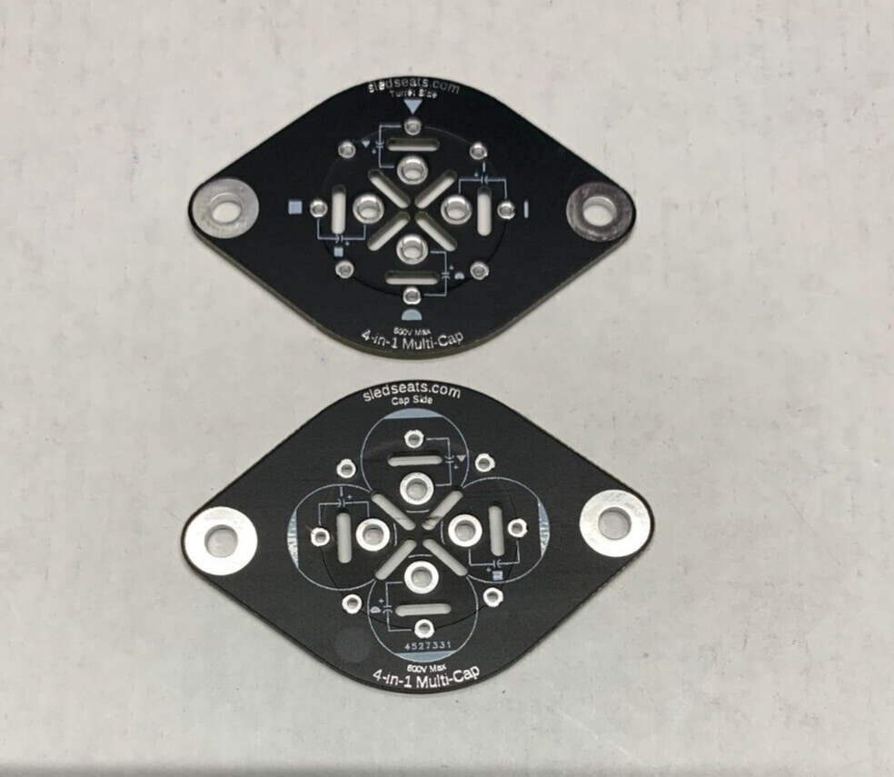 Multi Section Sector Capacitor Circuit Board KIT 600V up to four Capacitors 4in1