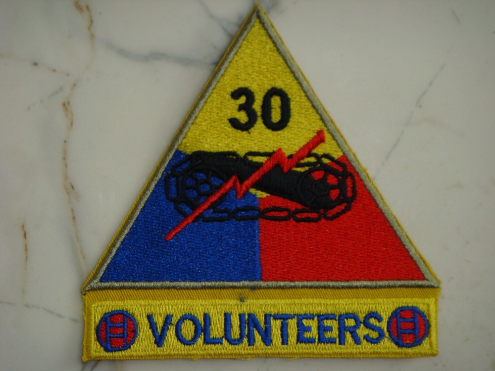 US army 30th ARMORED DIVISION " VOLUNTEERS "PATCH