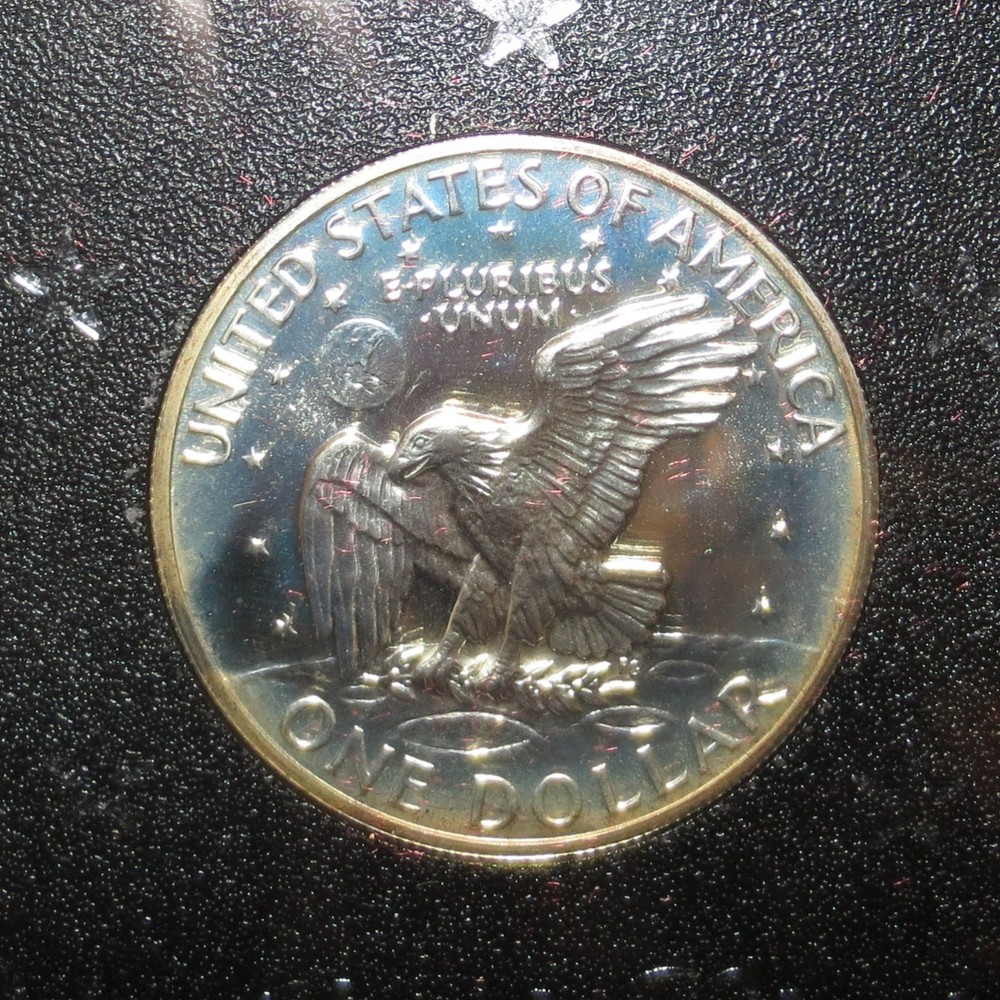 1971-S Brown Ike. Uncirculated Proof 40% silver Eisenhower dollar.