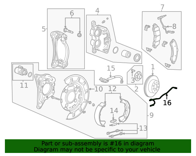 Genuine GM ABS Sensor 85016382