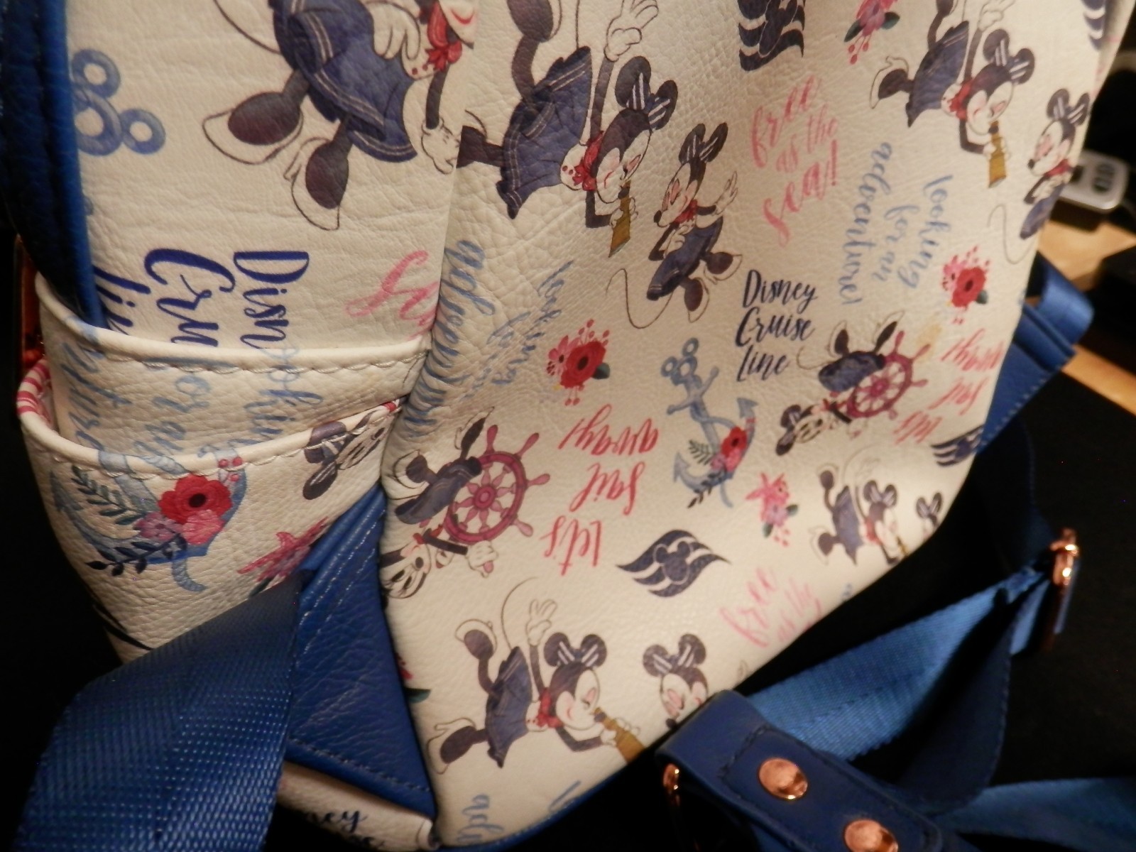 Disney Cruise Line Minnie Let’s Sail Away Loungefly Mini Backpack