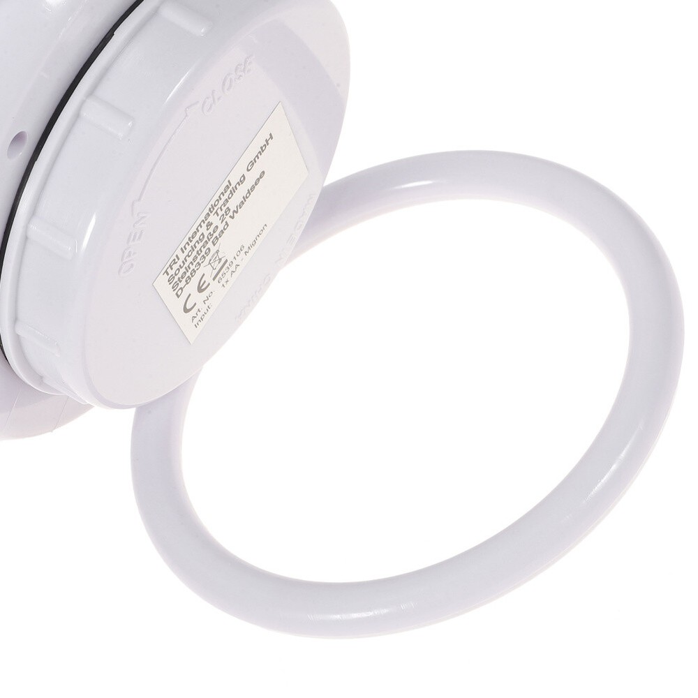 Bathroom Waterproof Wall Clock Digital Hanging Rope Rustic Decor Clocks