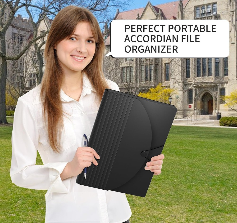 24 Pockets Expanding File Folder,Accordion File Organizer,Document Organizer ...