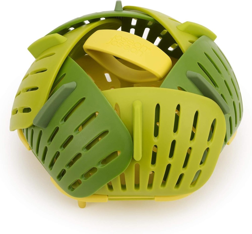 Bloom Folding Steamer Basket for Vegetables, Expandable for Various Pans, Com...