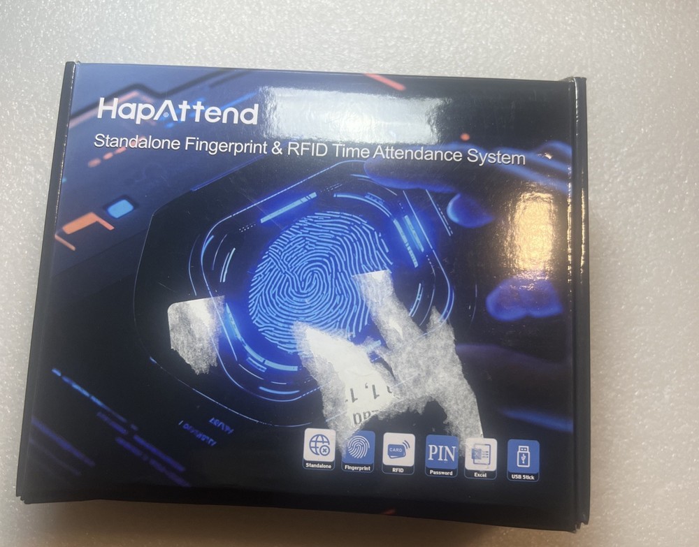 HapAttend Time Clock Fingerprint Time Clock Employees RFID Attendance H1 E1