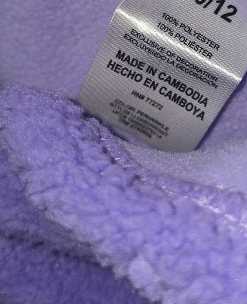 Disney Girls Sherpa Hooded Jacket Stitch & Angel Size 6 6x 10 12 New NWT