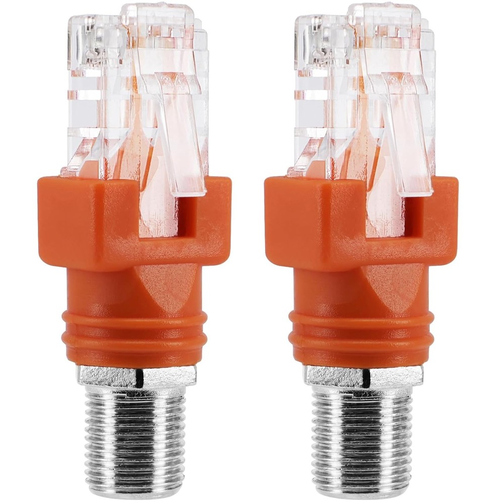 RF to RJ45 Converter Adapter 2 Pack Coaxial