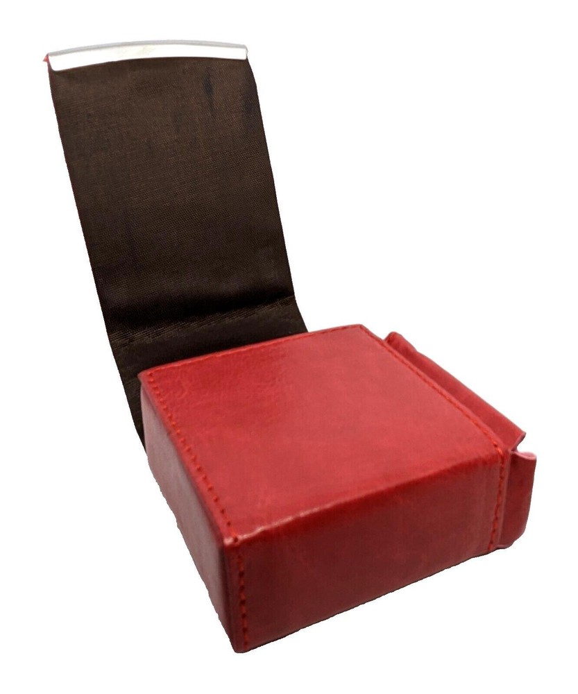 Eclipse Red PU Leather Wrapped Full Flap Kings Size Cigarette Pack Holder