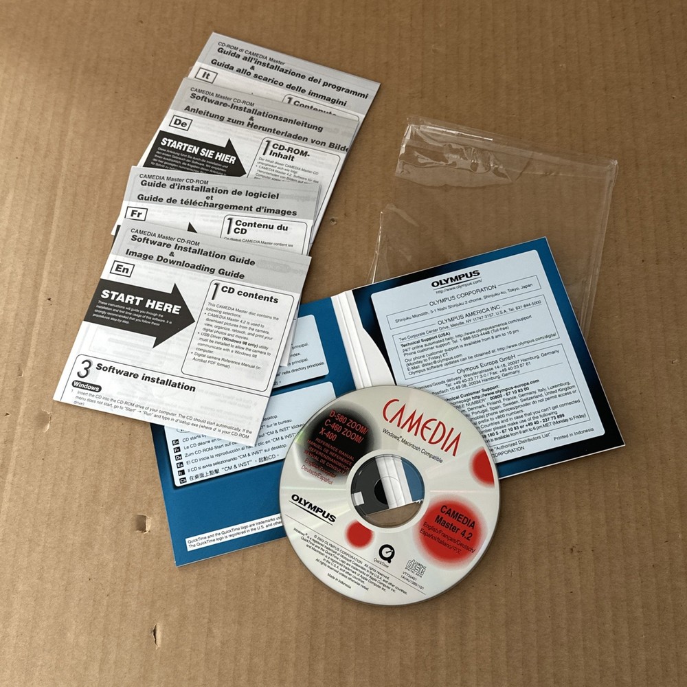 Olympus Camedia Master 4.2 Software CD-ROM for Digital Cameras