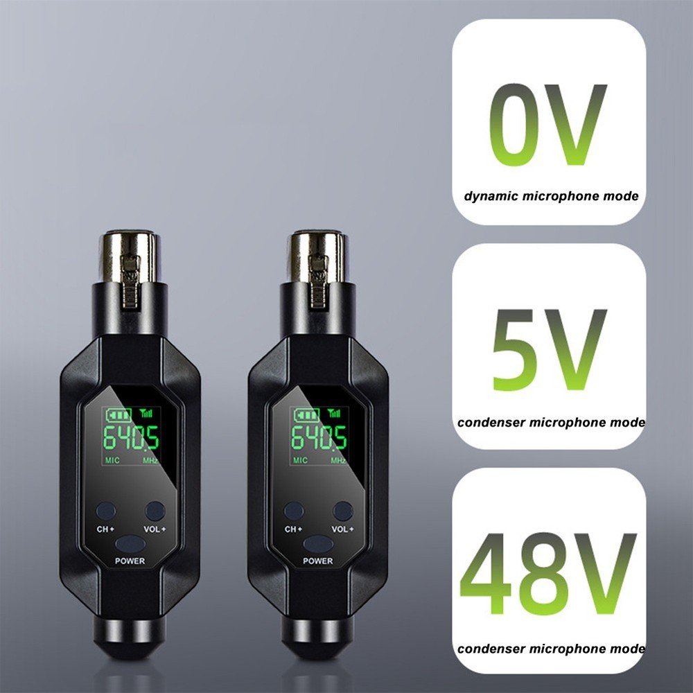 Wireless Microphone Converter System for Dynamic Condenser Microphones