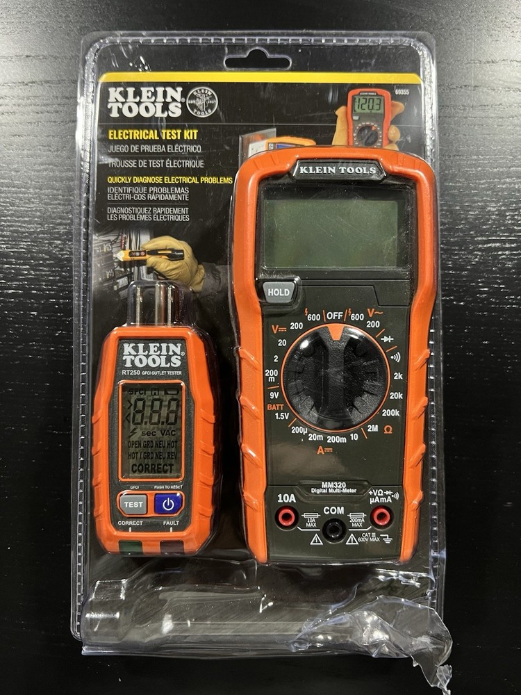 Klein Tools Multimeter & Outlet Tester Premium Electrical Tool Set 69355