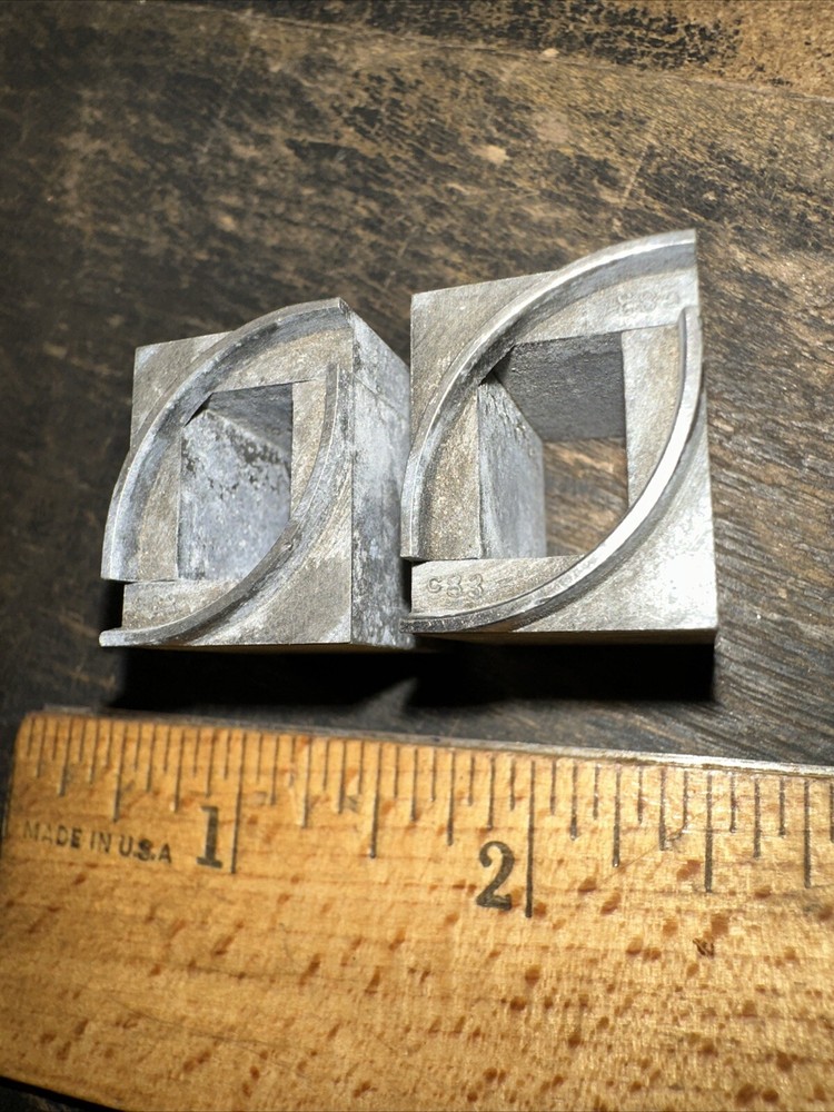 Printing Blocks Lead Square Border Frames Room For Type