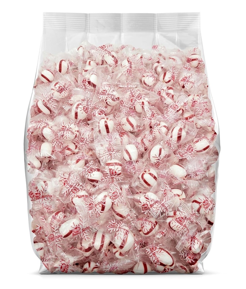 Bobs Sweet Stripes, Individually Wrapped, Soft Peppermint Bulk Candy (2 Pounds)