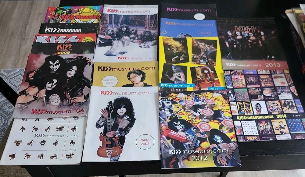 LOT of 16 KISS Museum Merchandise Catalogs 2003-2014