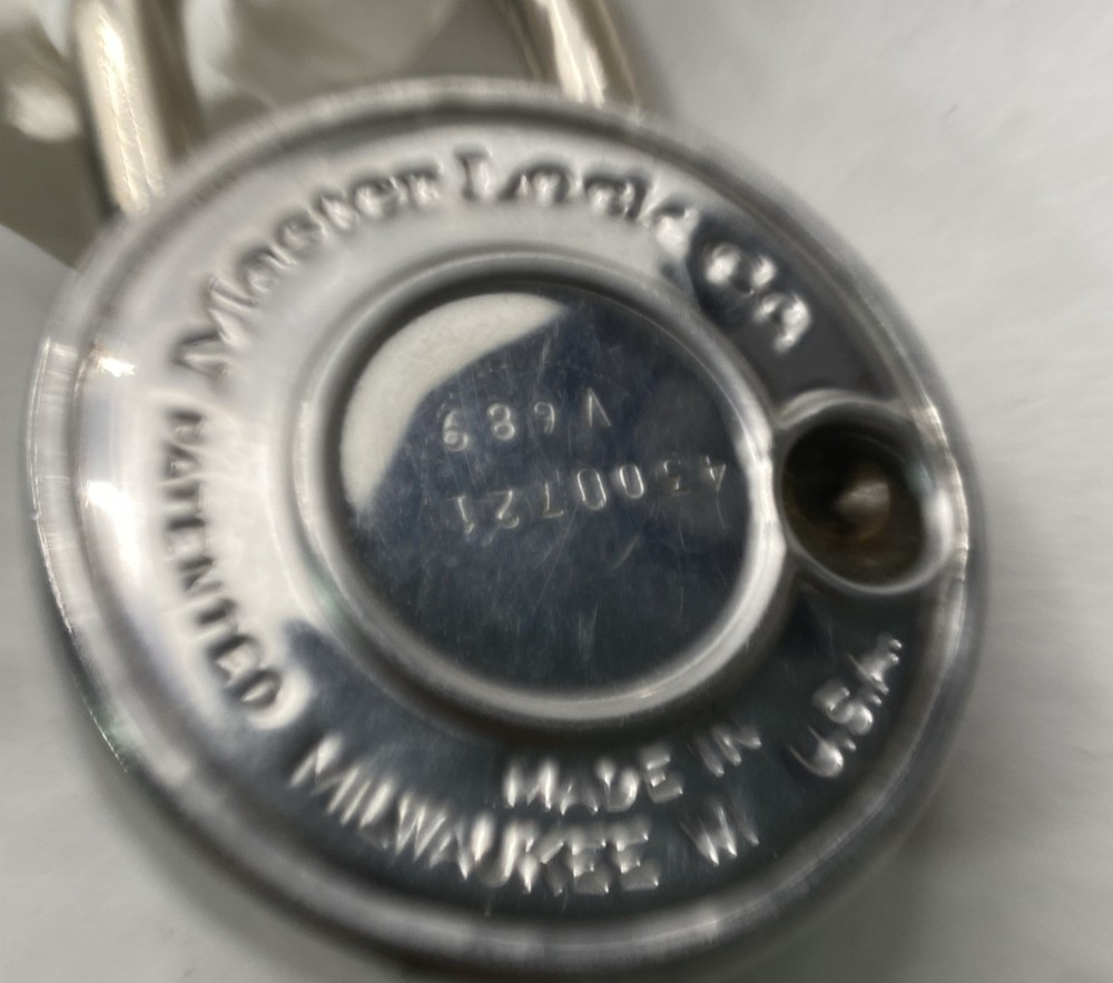 3 Master Lock Combination Padlocks - Tested Storage Unit Locker Work School