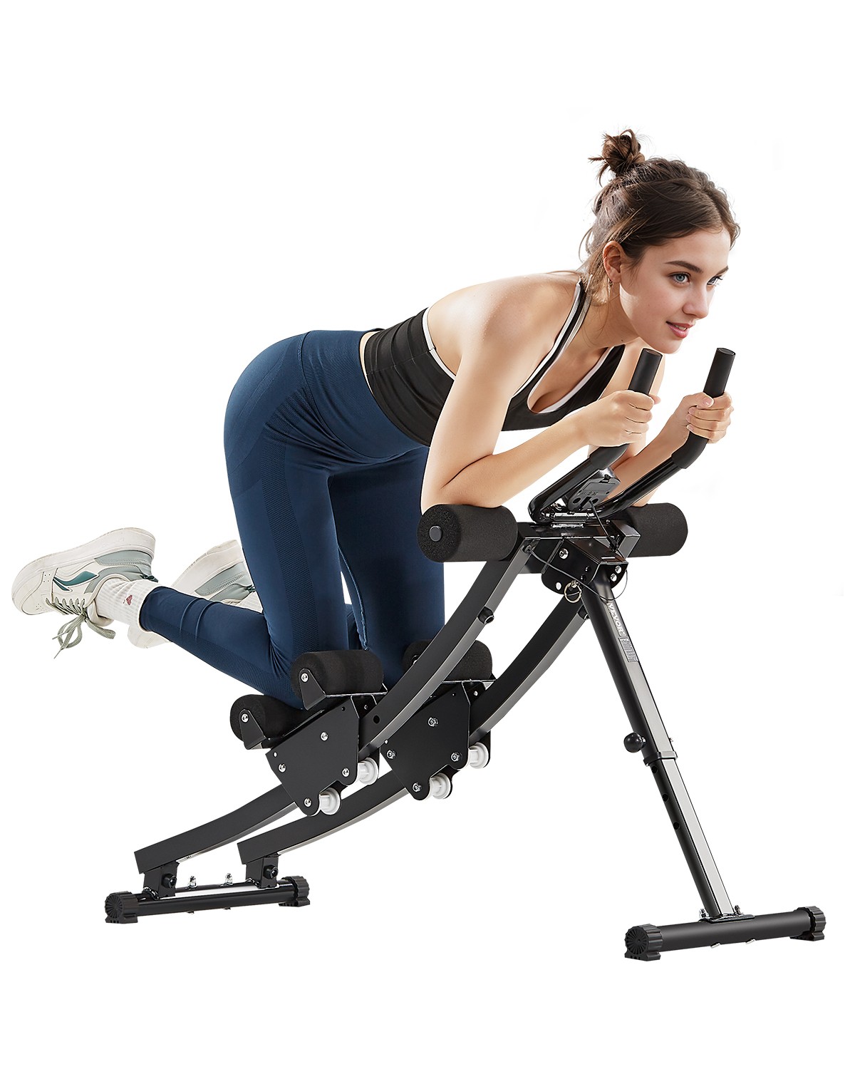 VEVOR AB Workout Machine Equipment Home Gym Core Abdominal Trainers Dual-track