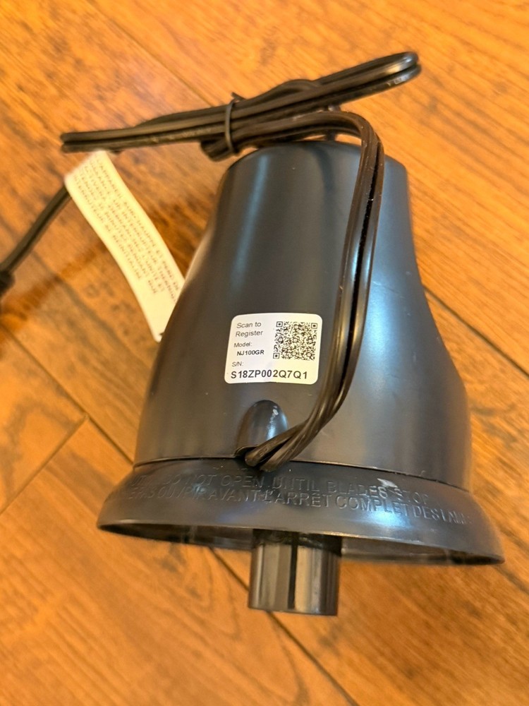 Ninja Food Chopper Model No. NJ100GR Black Replacement