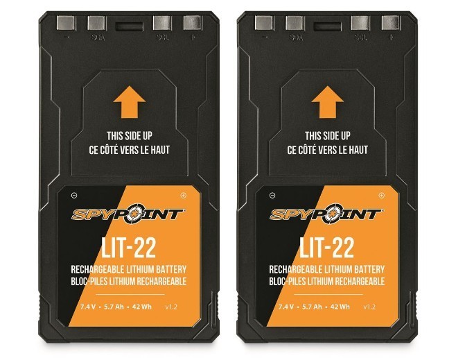 Spypoint LIT 22 Rechargeable Lithium Battery Pack Twin Pack