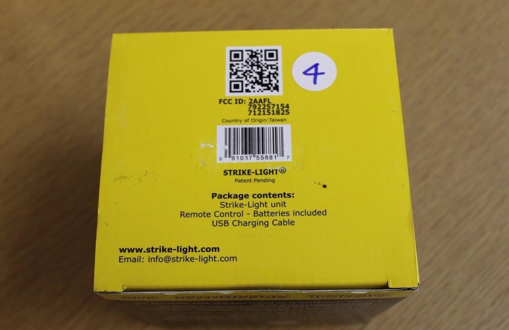 STRIKE LIGHT Tactical Rechargeable Throw Ball Cree LED Remote Operation RUGGED