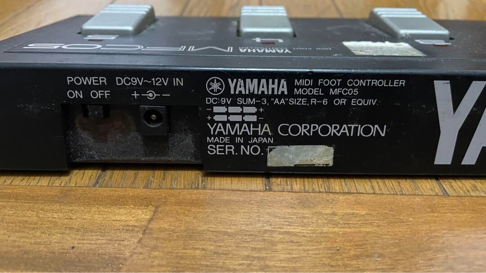 Used Yamaha MFC05 MIDI Foot Controller with Power Cable