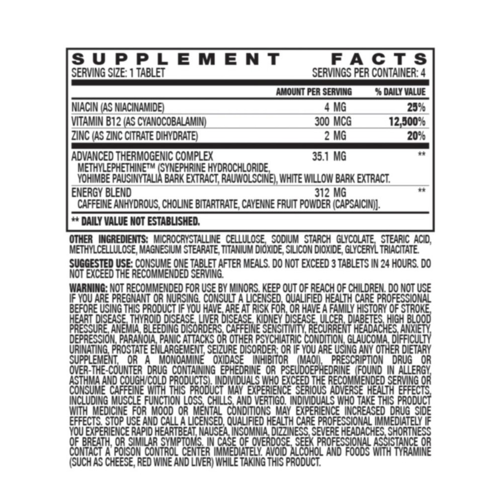 Rapid Action ENERGIZE 2-Way Max Strength (12) 4ct Cards