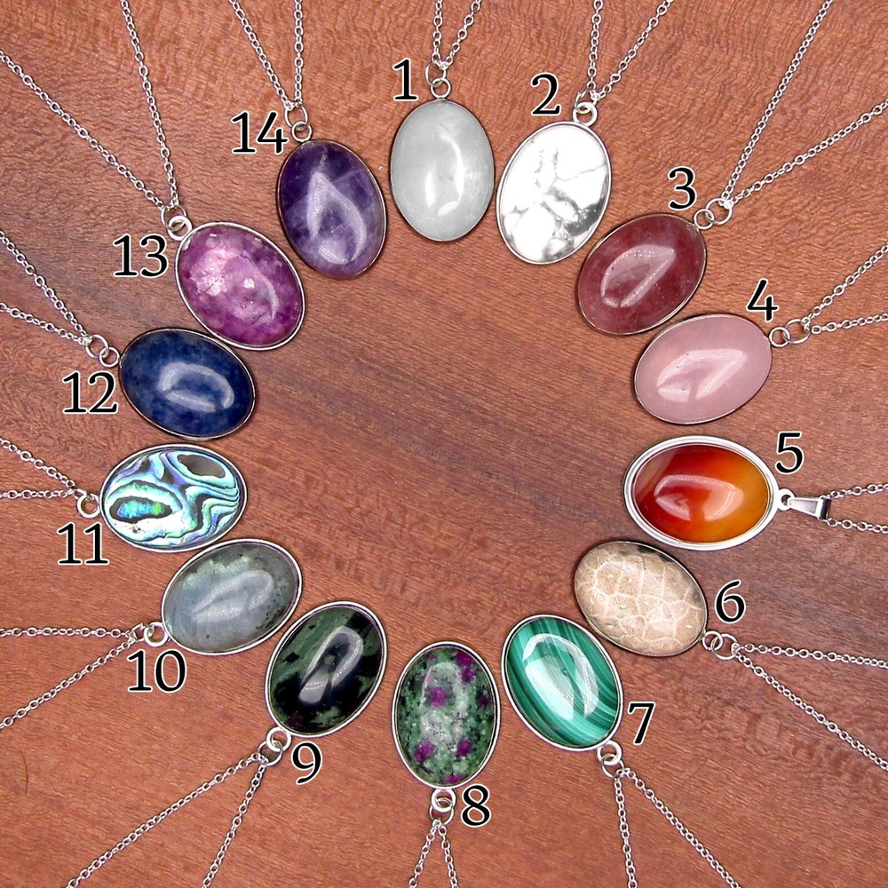 Gemstone Necklace - ABALONE SHELL