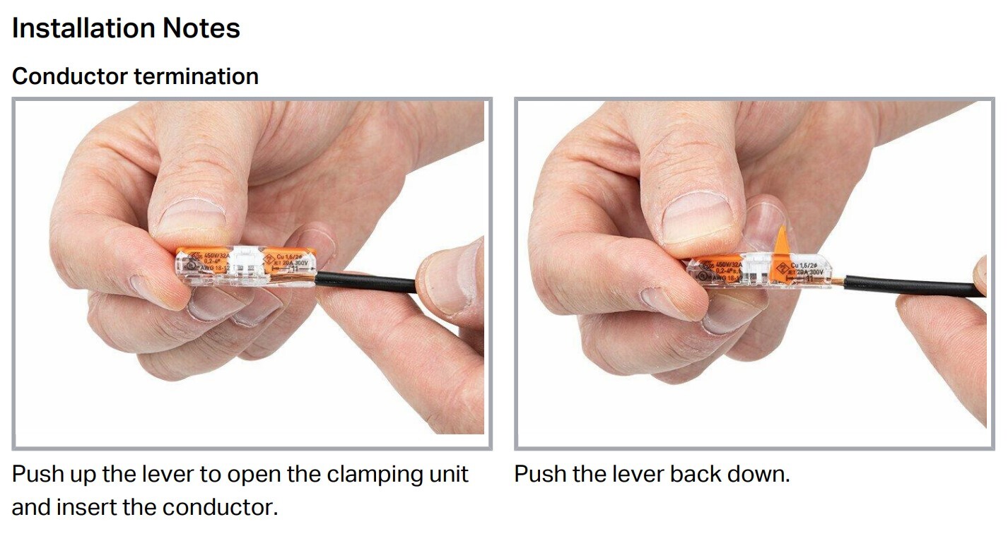 Wago 221-2401 Inline Splicing Wire Connector Lever Nuts FREE SHIPPING