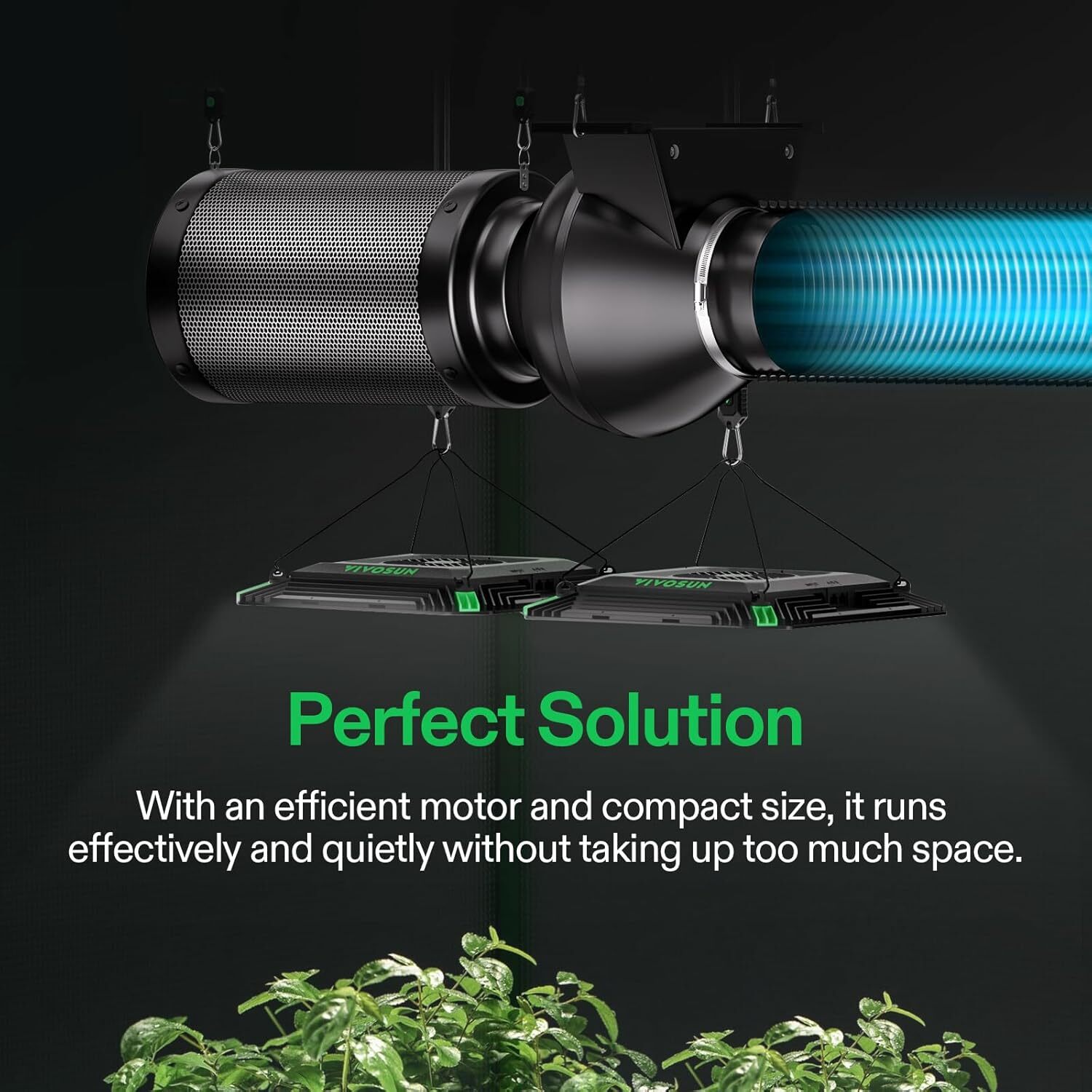 VIVOSUN 4-Inch 195CFM Inline Duct Ventilation Fan for Grow Tent